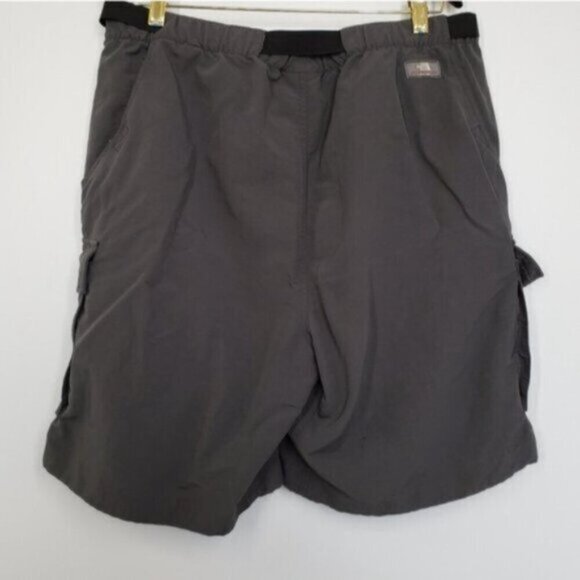 North Face Men's Grey Paramount Nylon Cargo Shorts Elastic Waist Size Large - Picture 6 of 15